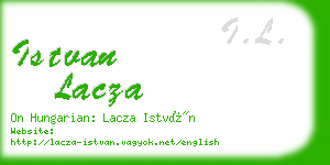 istvan lacza business card